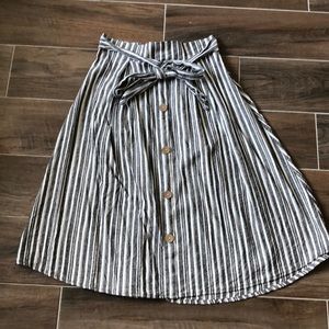 Black and Cream Skirt